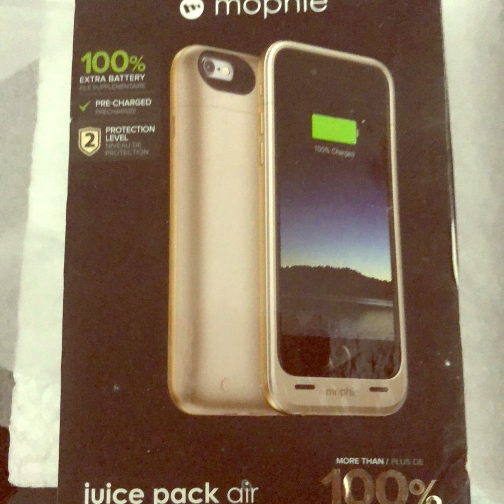 Mophie charging case (gold)for IPHONE 6